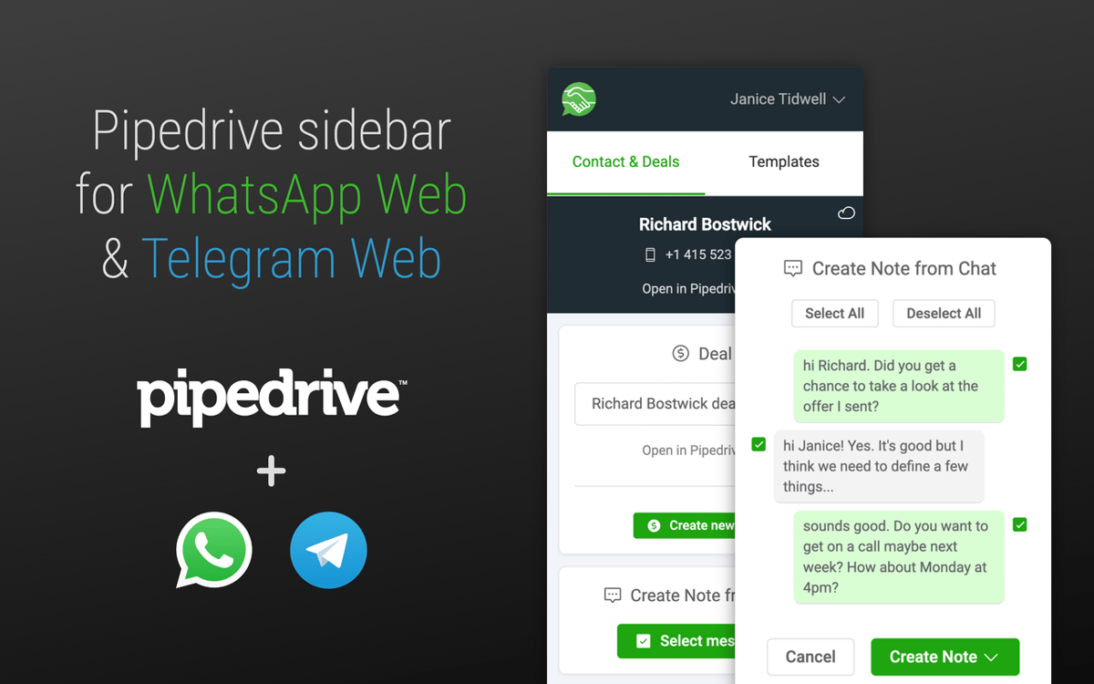 Pipechat App Integration - Pipedrive Marketplace