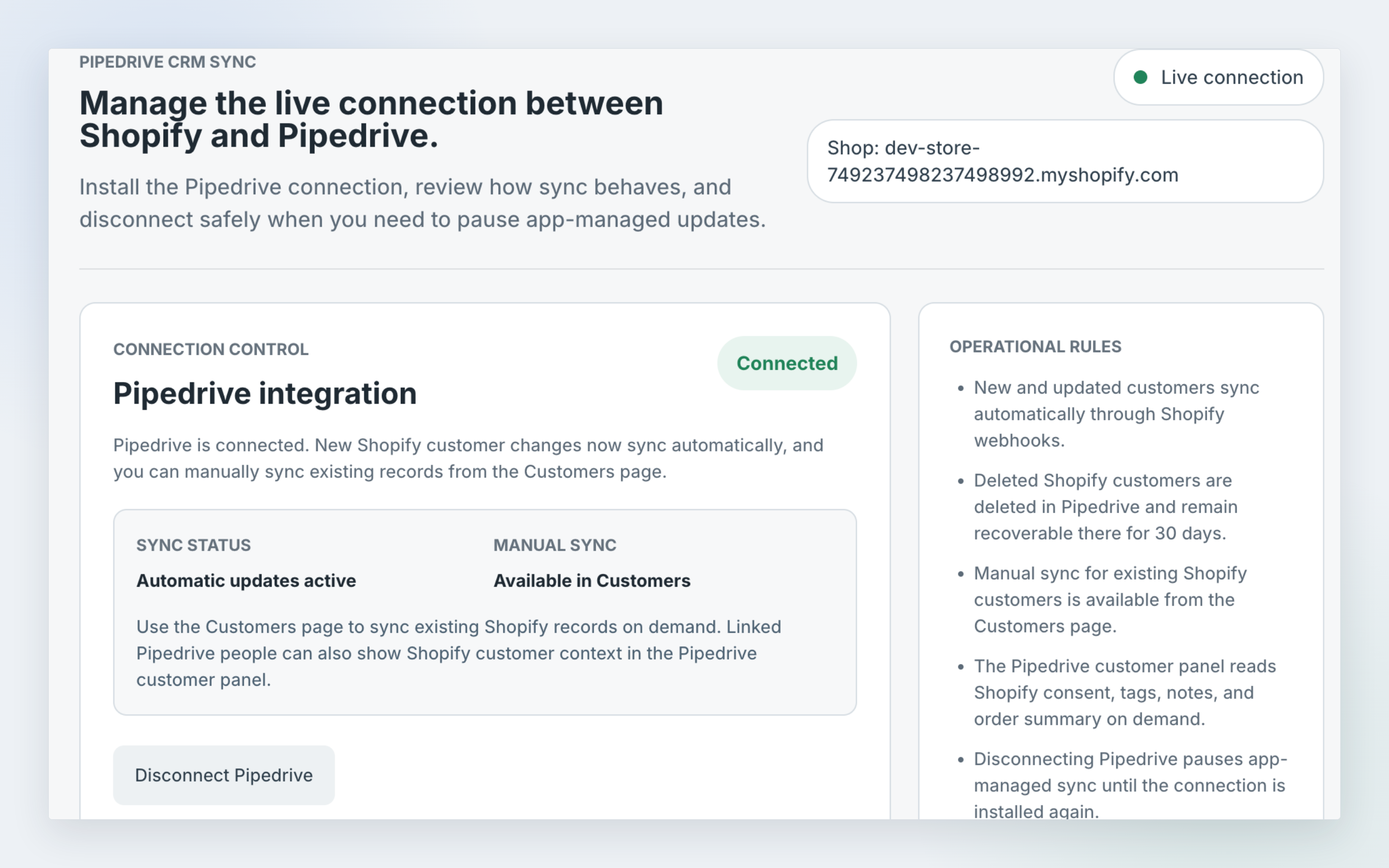 App screenshot