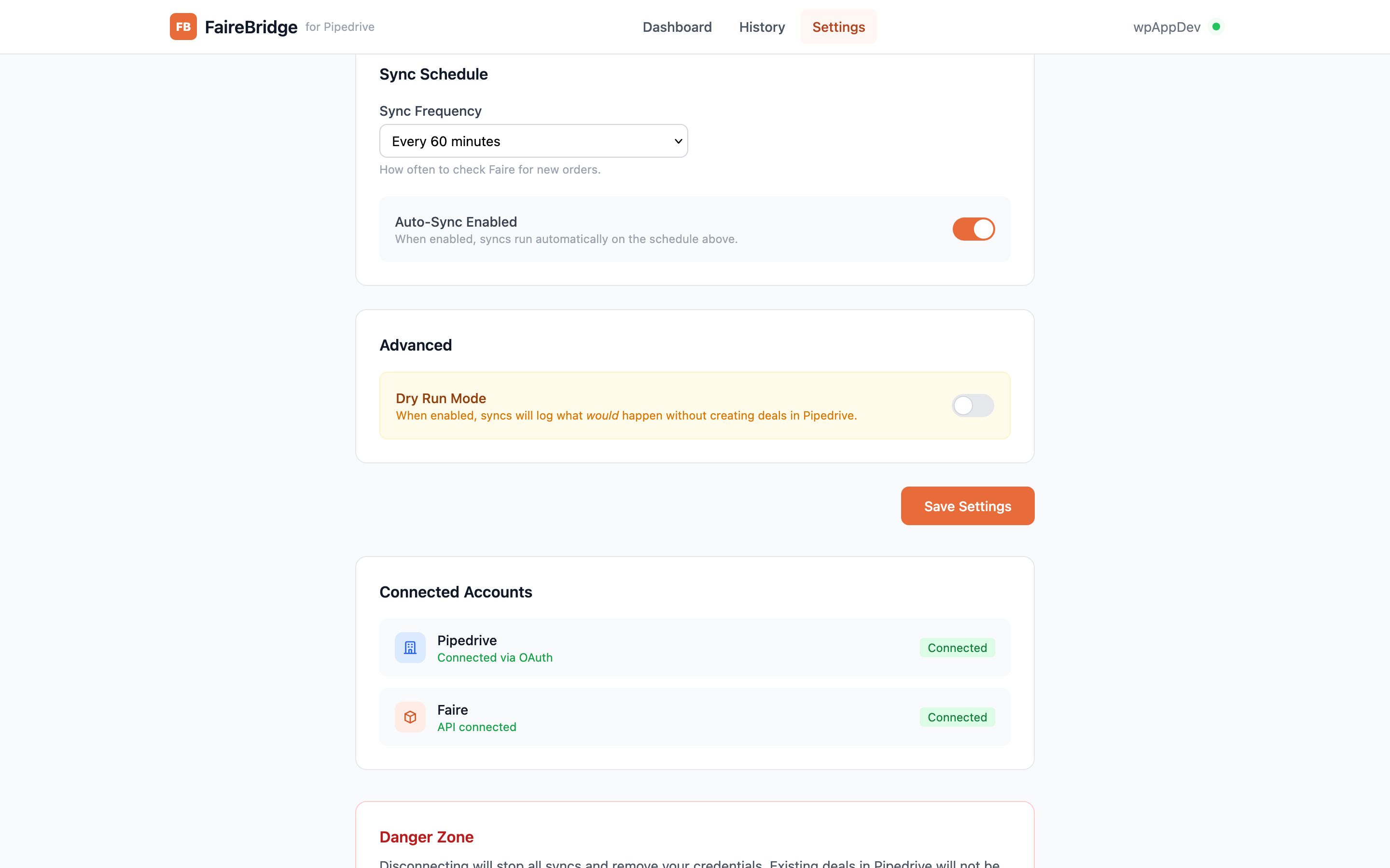 App screenshot