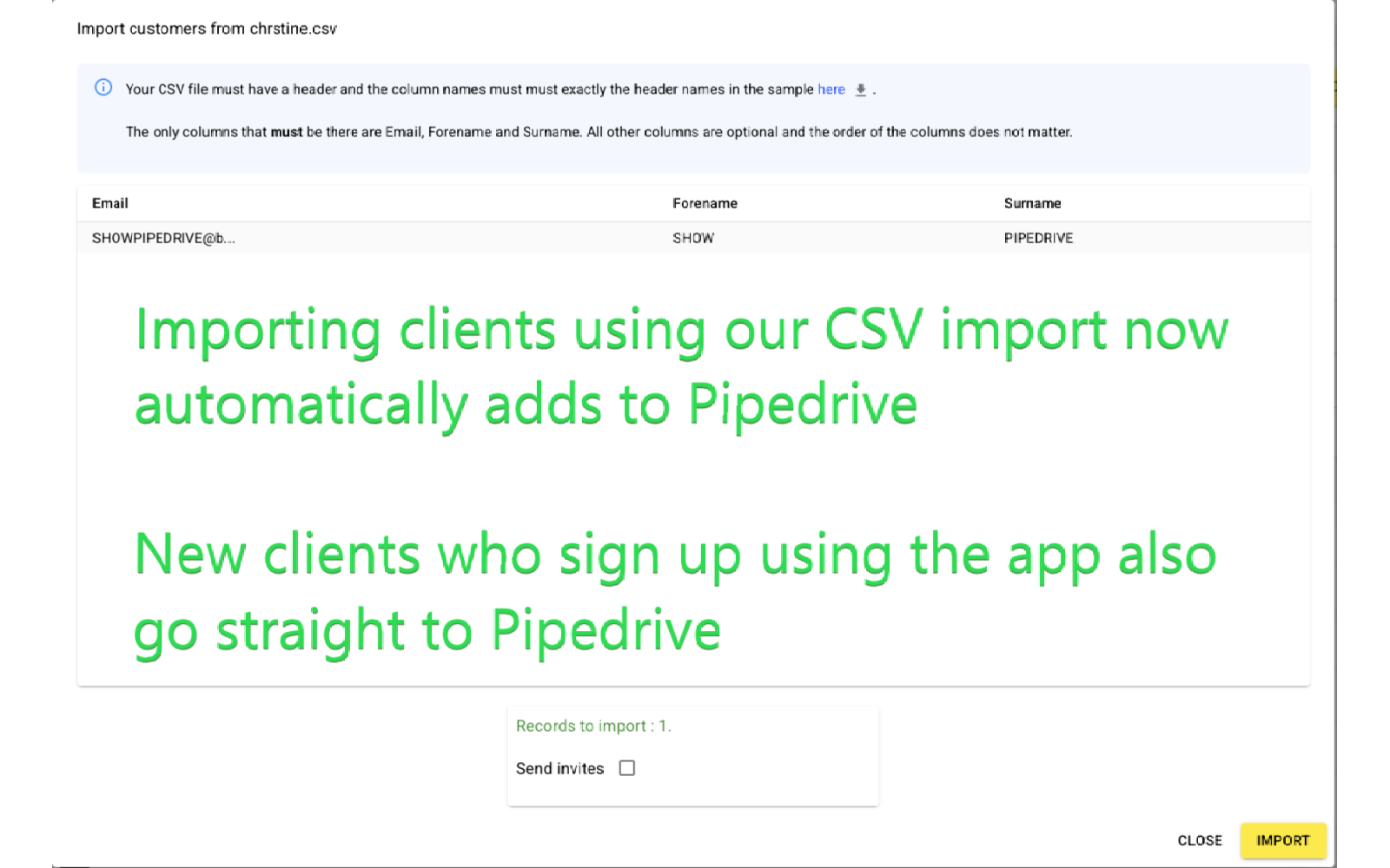 App screenshot