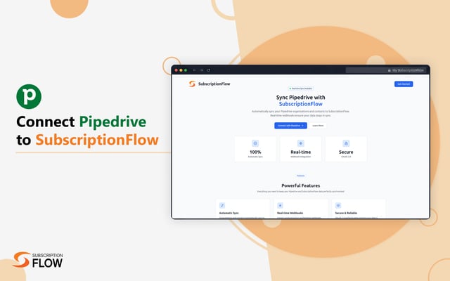 SubscriptionFlow App Integration - Pipedrive Marketplace